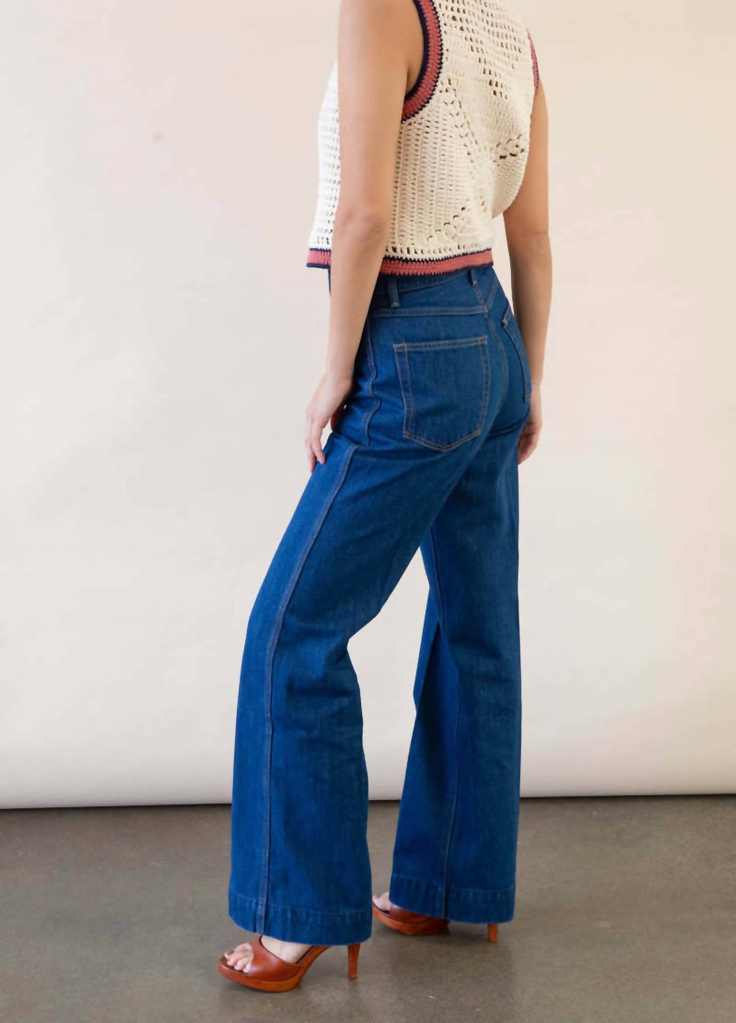 Re/Done - 7os Pocket Wide Leg Jeans