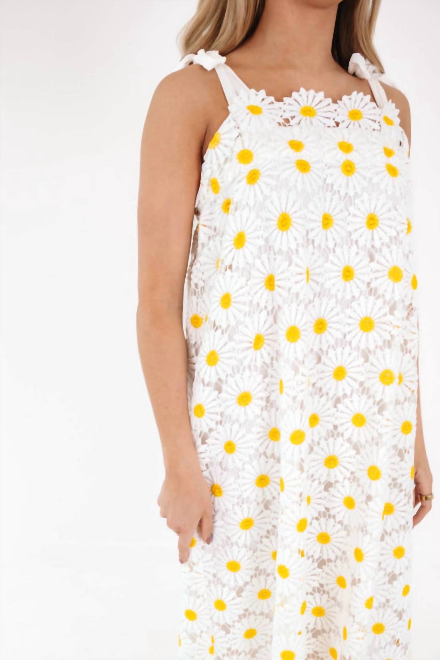 J.Marie - Sunny Sunflower Crochet Dress Dress