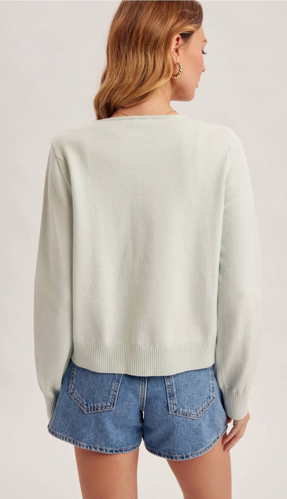 Hem & Thread - Striped Bows Sweater