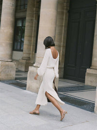 KIVARI Noa Knit Dress in cream - women's dress - view 6