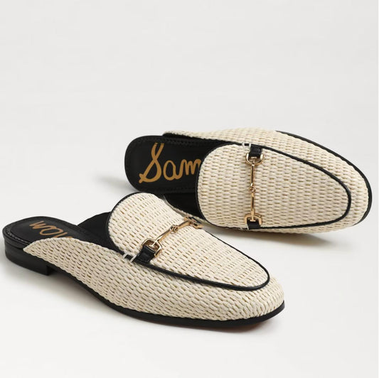 Sam Edelman - Women's Linnie Linen Raffia Mules