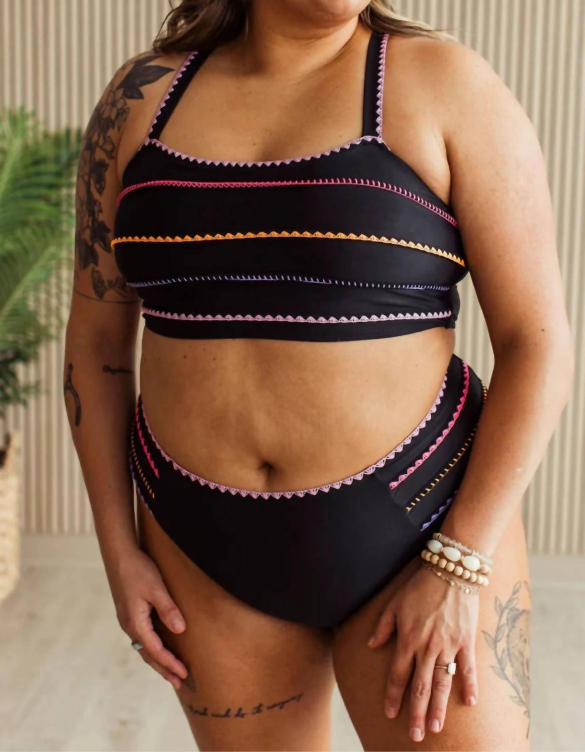 Mack & Mal - Multi Stitch Swim Top