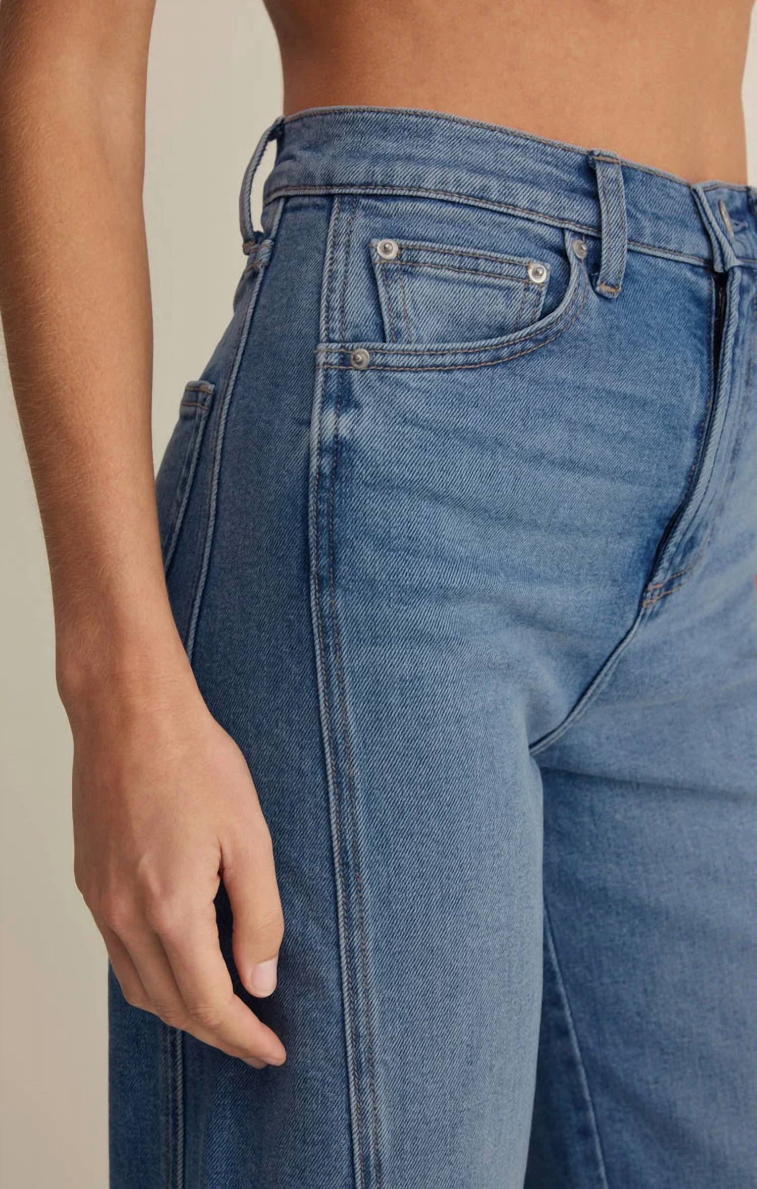Z Supply - Luna High Rise Bowed Crop Jeans