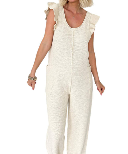 Mable - Happy As A Clam Knit Jumpsuit