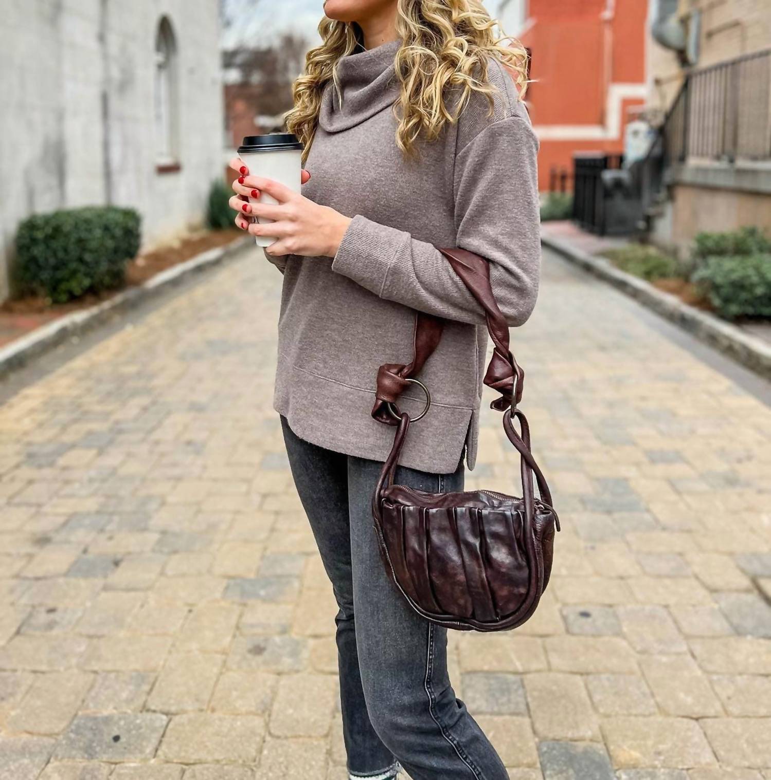 Never Mind - Women's Leather Handbag