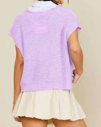 Illa Illa - Short Sleeve Patch Sweater