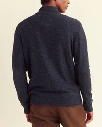 Billy Reid - Birdseye Half Zip Carbon Sweater