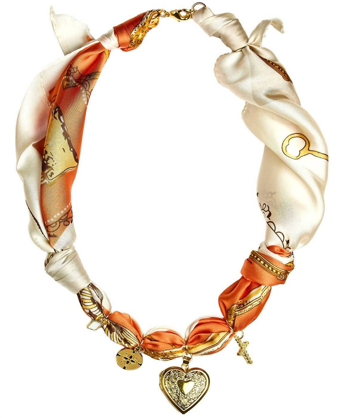Lisi Lerch - Lucky Clover Charms Scarf Necklace