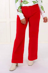Judy Blue - High Waisted Wide Leg Corduroy Trouser