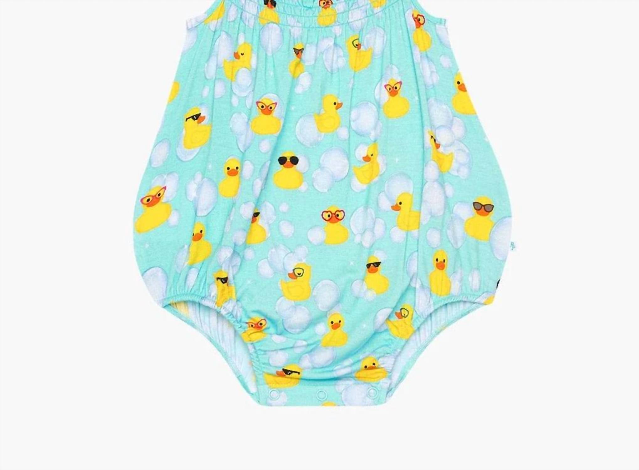 Posh Peanut - Girl's Spaghetti Strap Bubble Romper