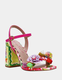 Betsey Johnson - Women's Masen Floral Block Heel Dress Sandal