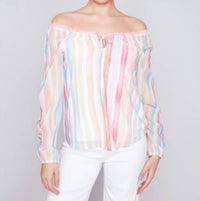 Charlie B - Island Time Chiffon Blouse