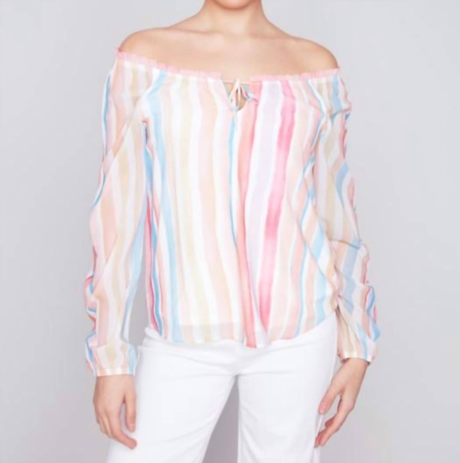 Charlie B - Island Time Chiffon Blouse