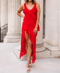 Dress Forum - Remi Ruffled Midi Dress