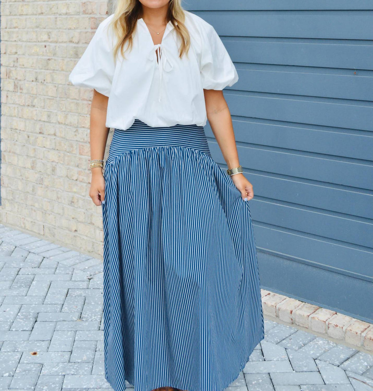Elan - Curved Maxi Skirt