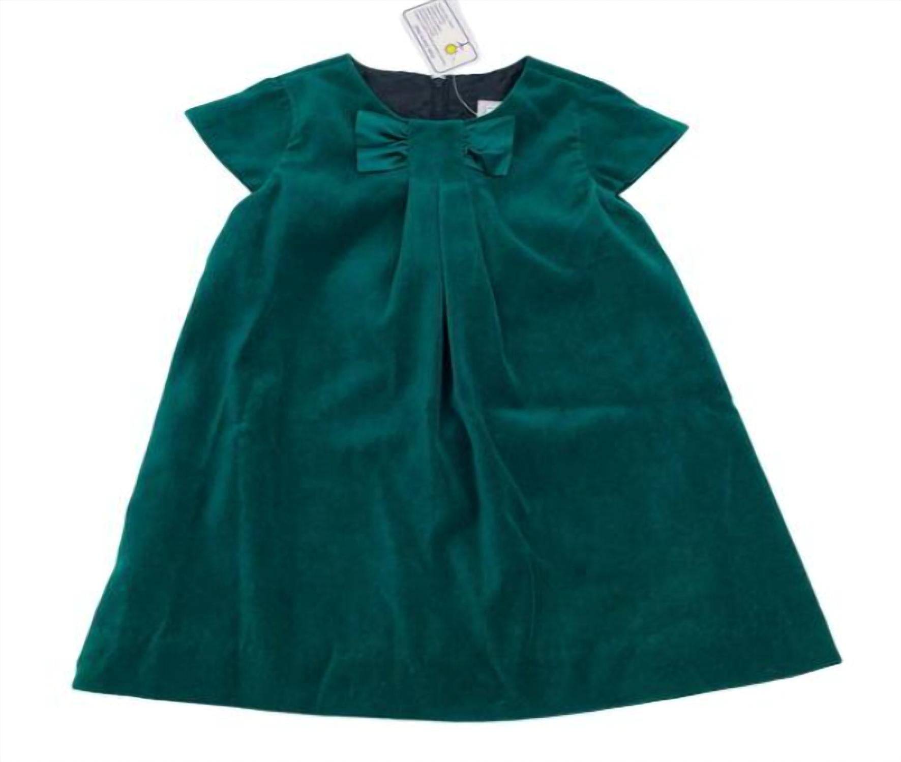 Florence Eiseman Girl's Velvet Dress With Satin in green 1 - kids' dress