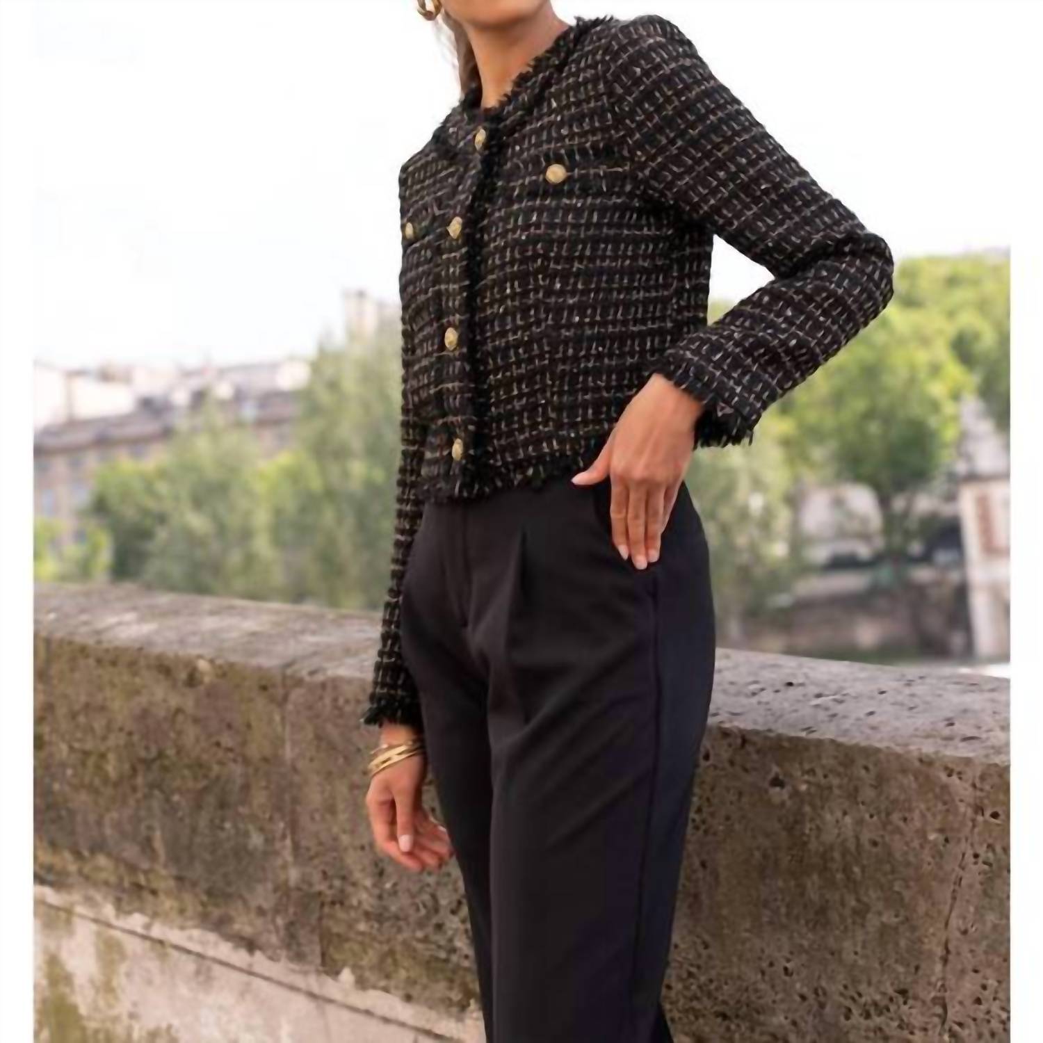Choklate Paris - Short Tweed & Gold Blazer