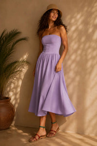 Naked Zebra - Harper Tube Top Maxi Dress