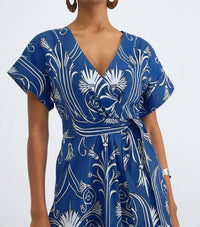Beyond By Vera - Sailor V-neck Dress