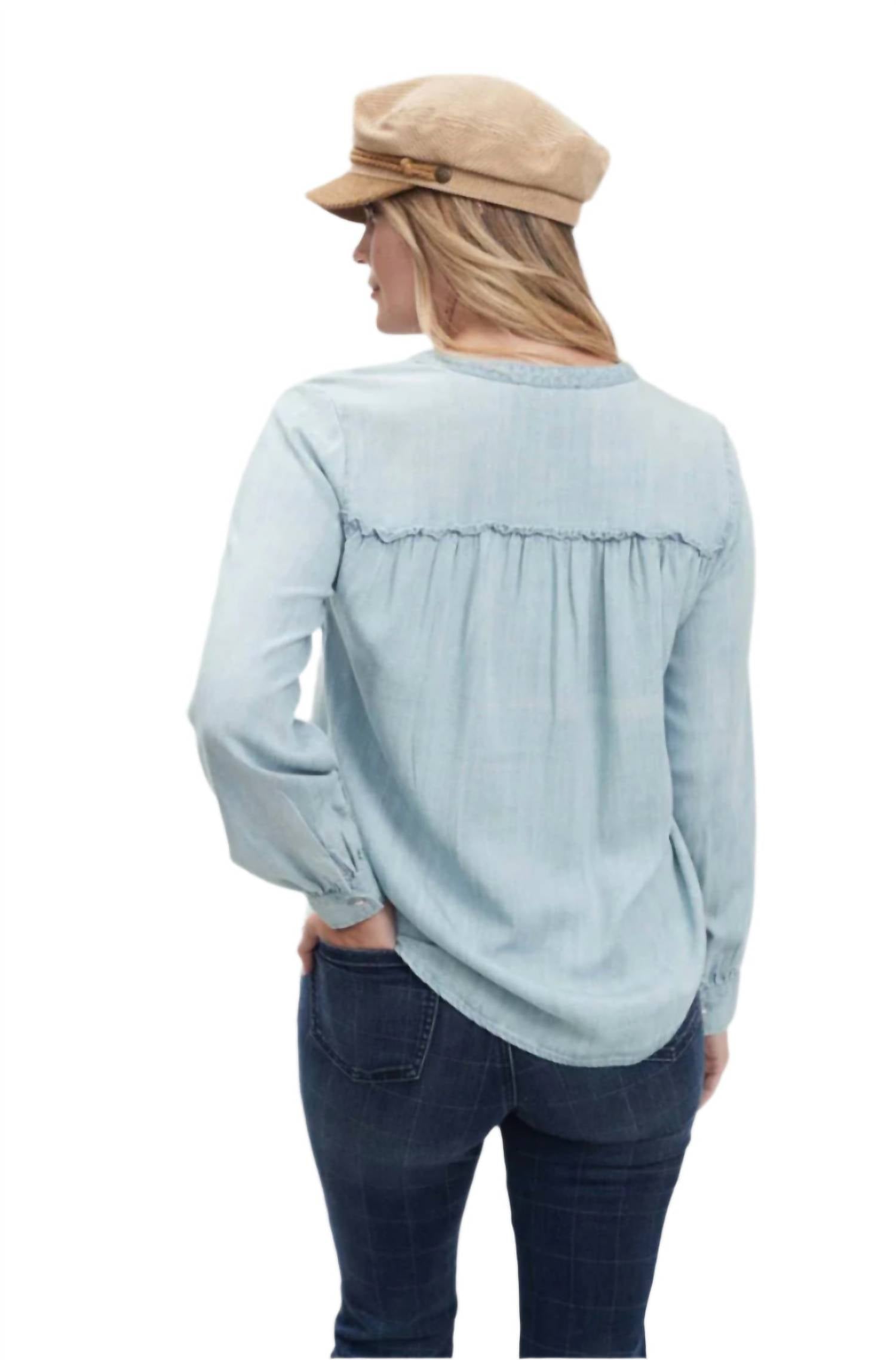 Fdj - Chambray Button Down Top