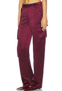RETROFETE Andre Cargo Pants in port - women's pants - alternate view