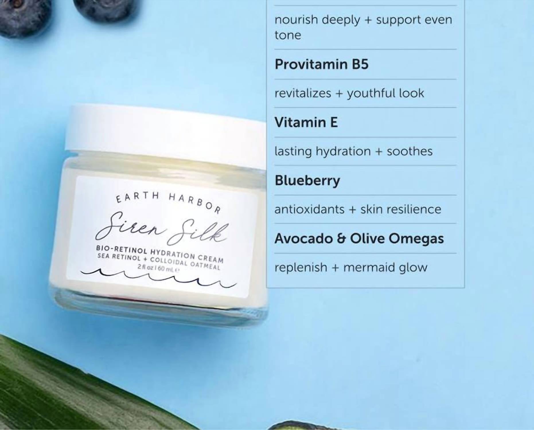 Earth Harbor Naturals - Siren Silk Bio-retinol Hydration Cream