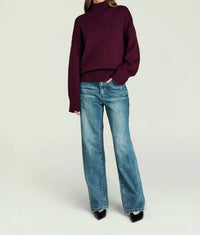 SER.O.YA Elsa Turtleneck Sweater in pinot - women's sweater - view 4