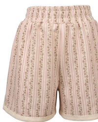 Simply Southern Women's Cozy Lounge Shorts in blush - women's shorts - detail view