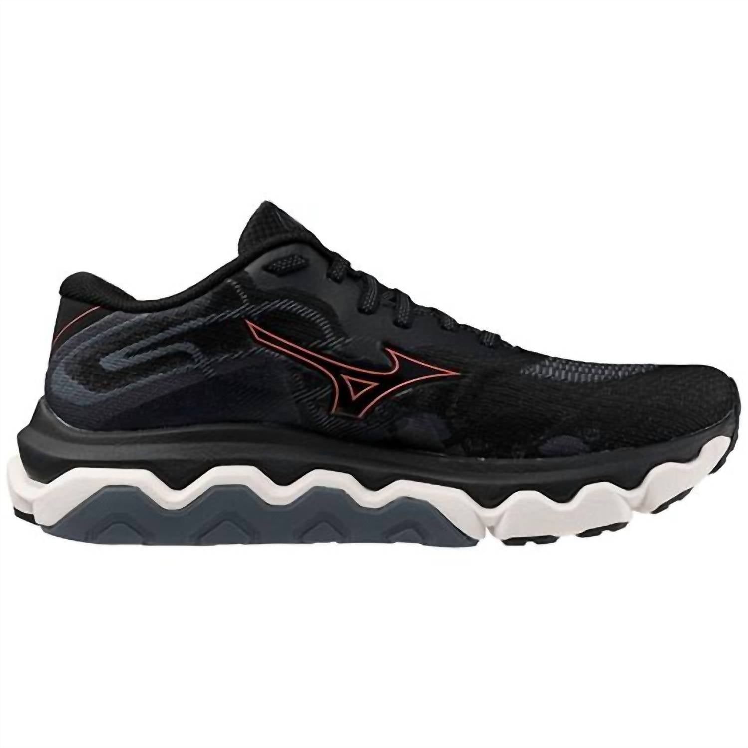 MIZUNO Women's Wave Horizon 7 Running Shoes in black dubarry - women's sneaker