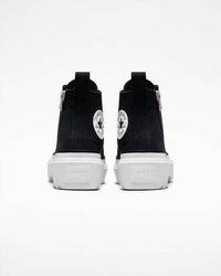 Converse Women's Chuck Taylor All Star Lugged High Top Shoe in black black white - women's sneaker - view 4