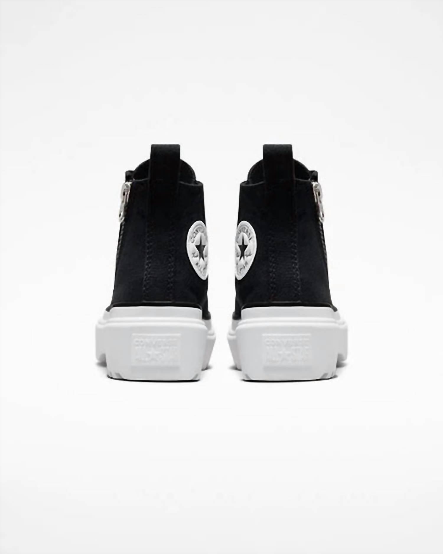 Converse Women's Chuck Taylor All Star Lugged High Top Shoe in black black white - women's sneaker - view 4