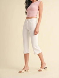 Just Black Denim - Mid Rise Capri Pants