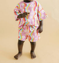 Lucky Panda Kids - Kids Groovy Daisy Short Set