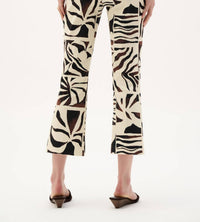 Joseph Ribkoff - Tropical Print Flared Pull-on Pants