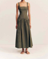 Shona Joy - Maiori Square Neck Midi Dress