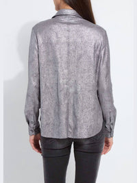 Lysse - Connie Patent Foil Suede Shacket