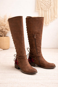 Very Volatile - Women's Buffalo Plaid Boots