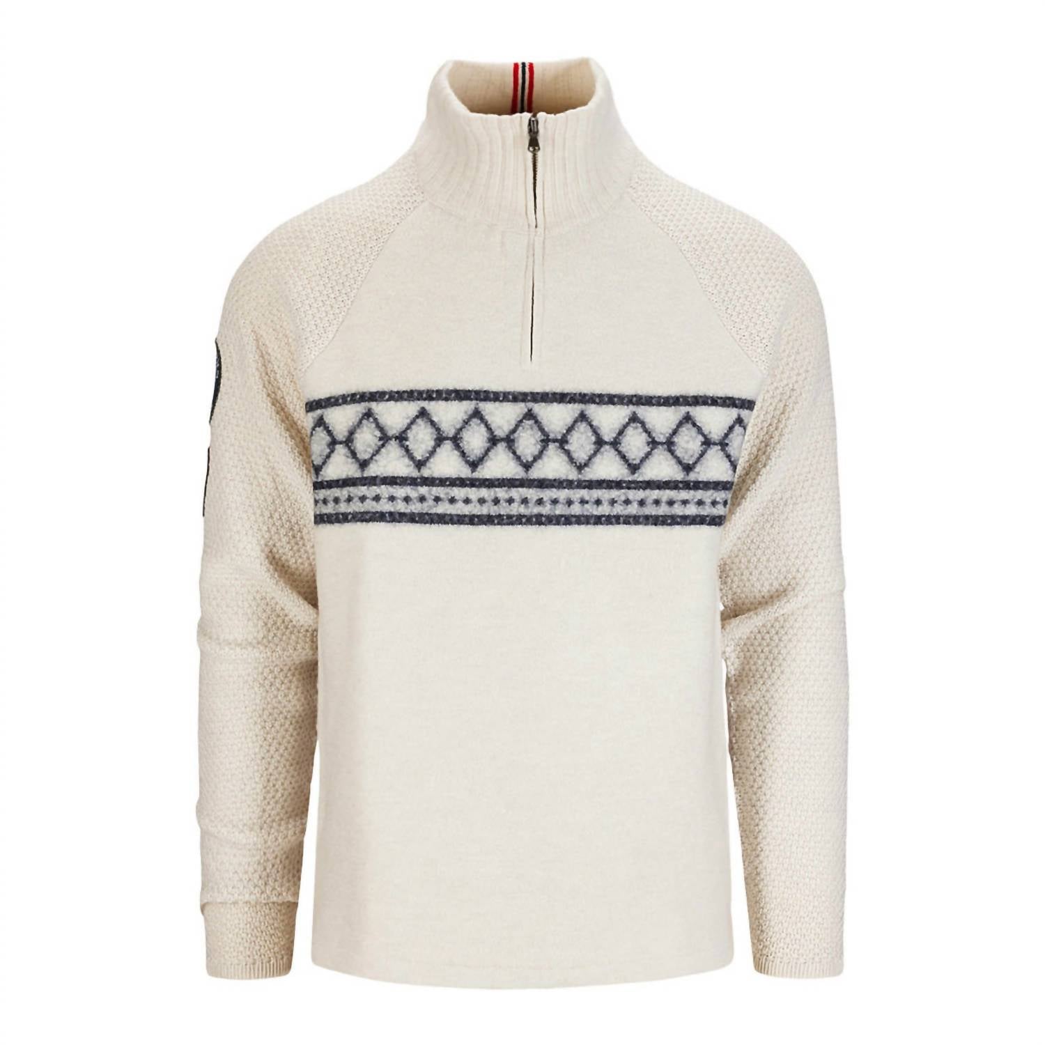 AMUNDSEN Men's Boiled Ski Sweater in oatmeal - men's sweater