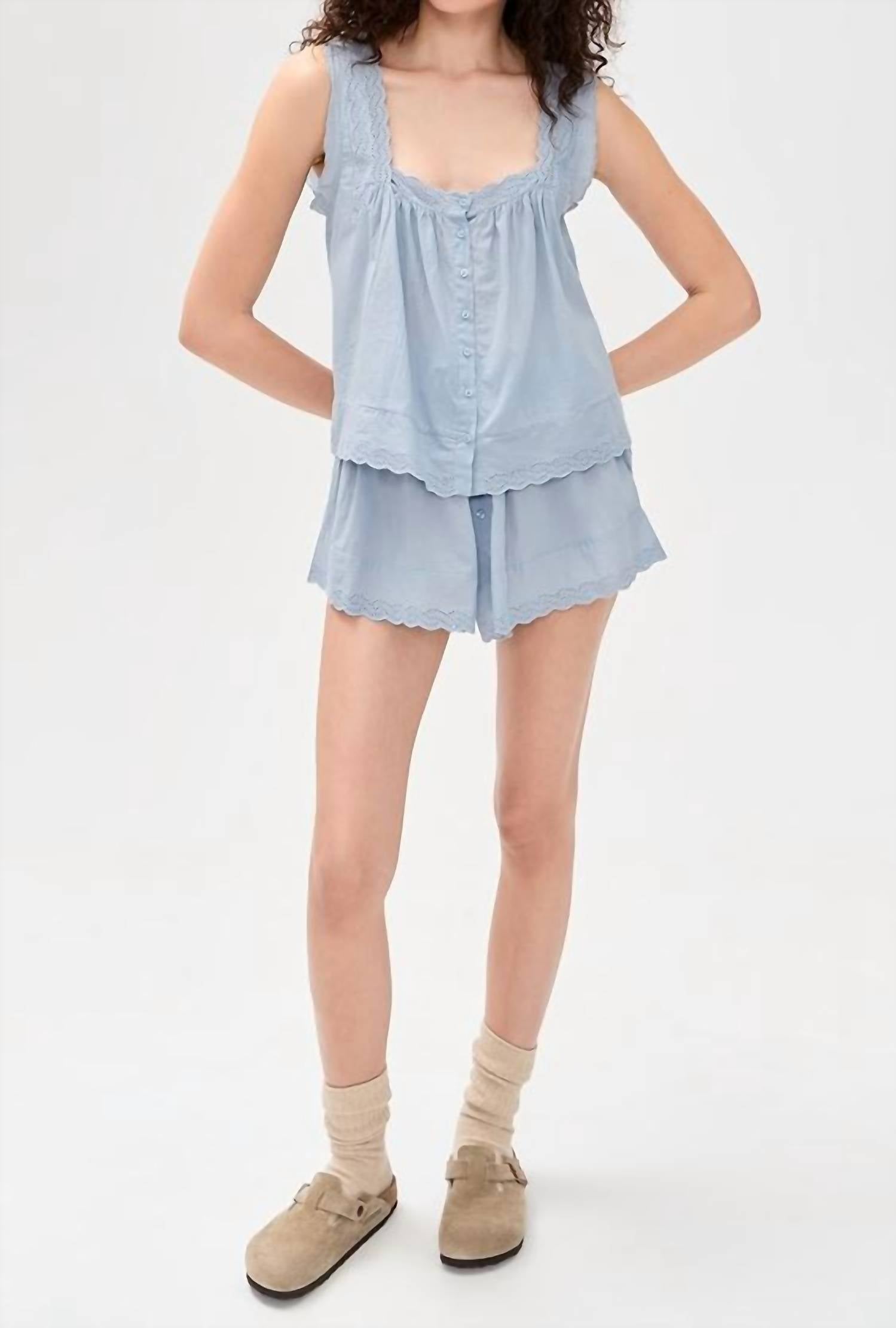 The Great. - Eyelet Tank Top
