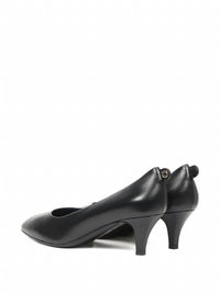 Salvatore Ferragamo Women's Leather Kitten-heel Pumps in black - women's heels - view 195