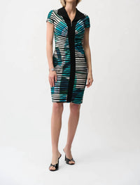 Joseph Ribkoff - Geometric Printed Sheath Dress