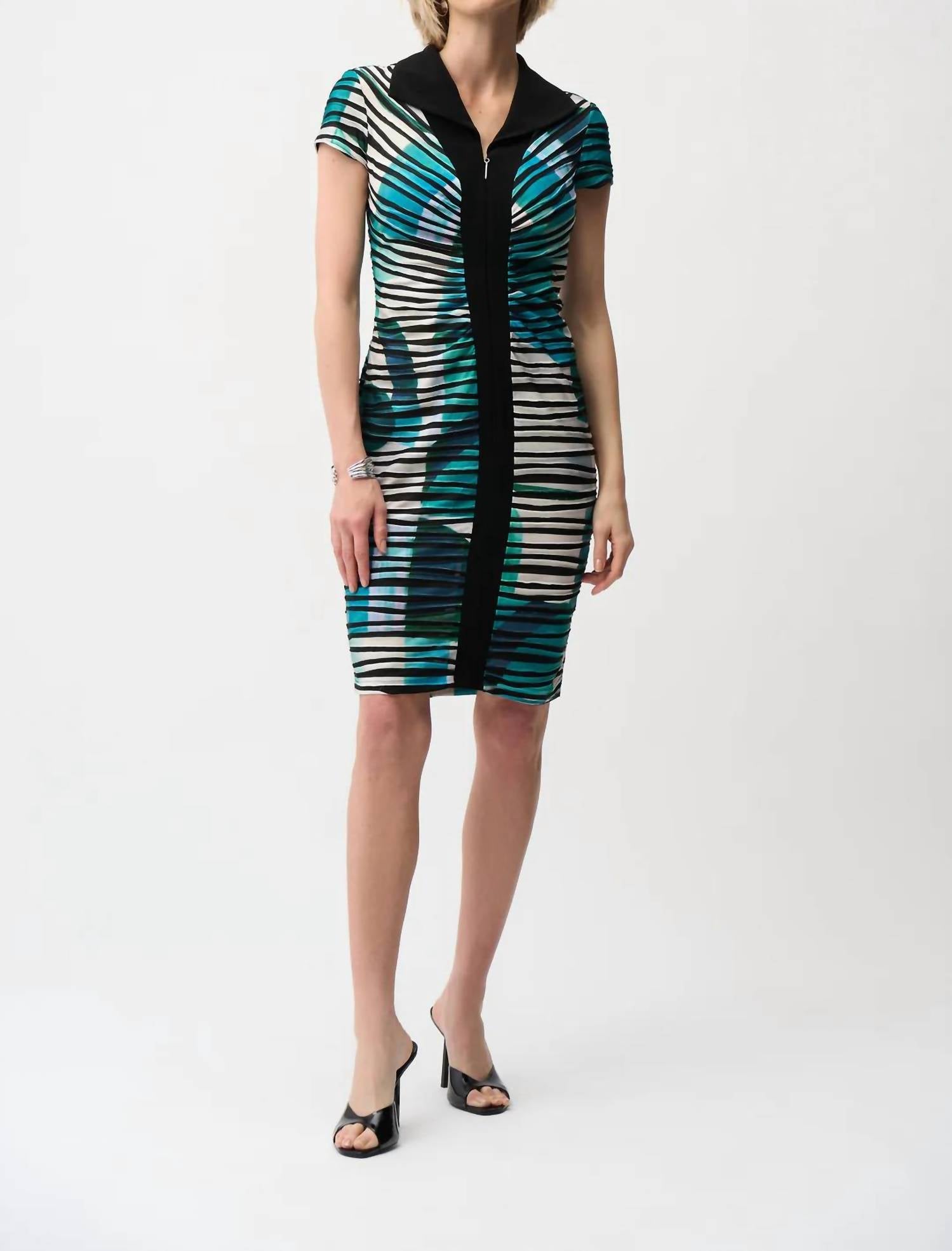Joseph Ribkoff - Geometric Printed Sheath Dress