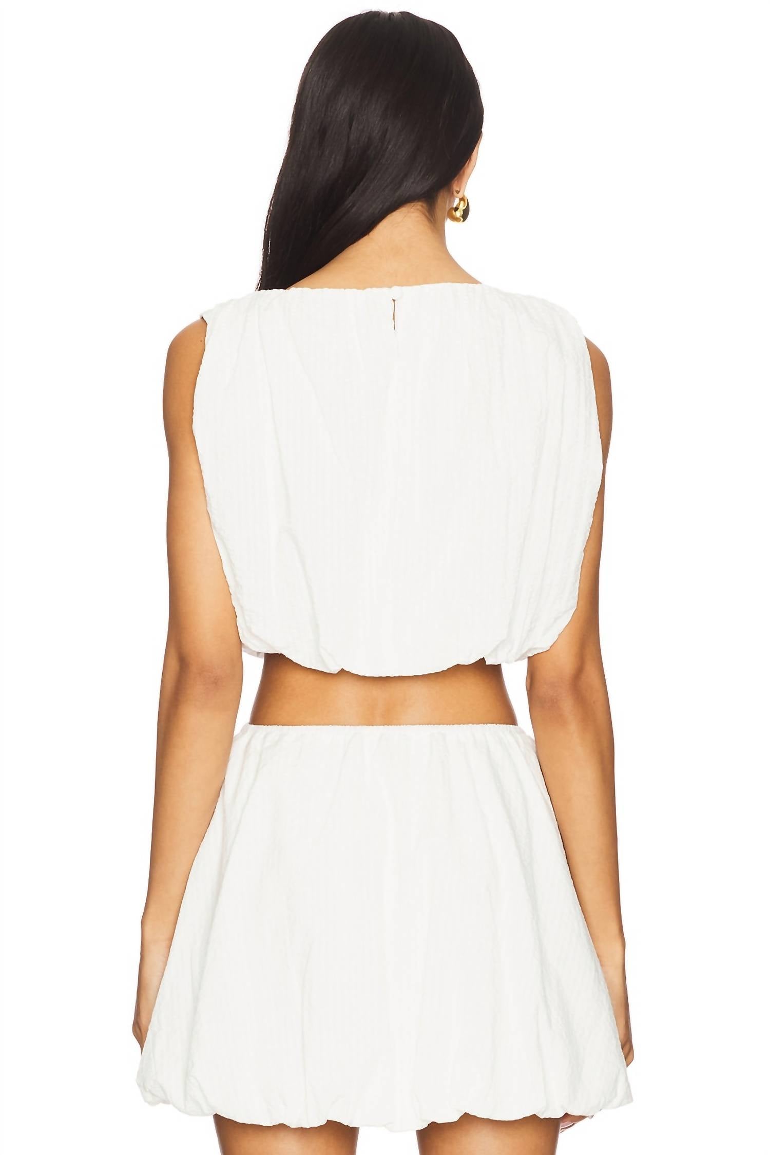 Minkpink - Alexa Bubble Crop Top