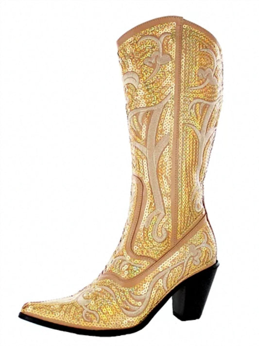 Tall Sequin Boots