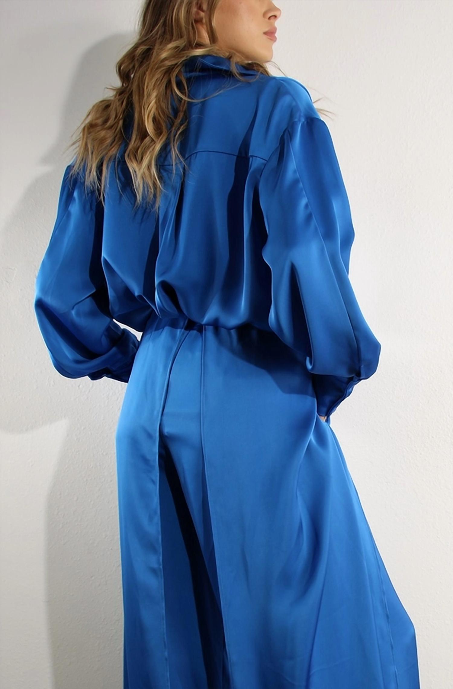 Mulla - Satin Long Sleeve Top