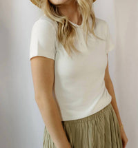 Elle Grey - Parker Scallop Polo Top