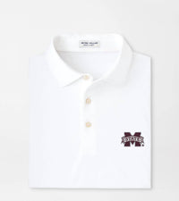 Peter Millar - Men's Mississippi State Solid Performance Jersey Polo
