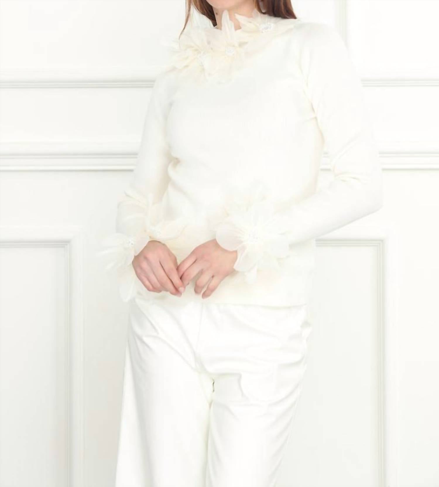 Zero Degree Celsius - 3d Flower Sweater