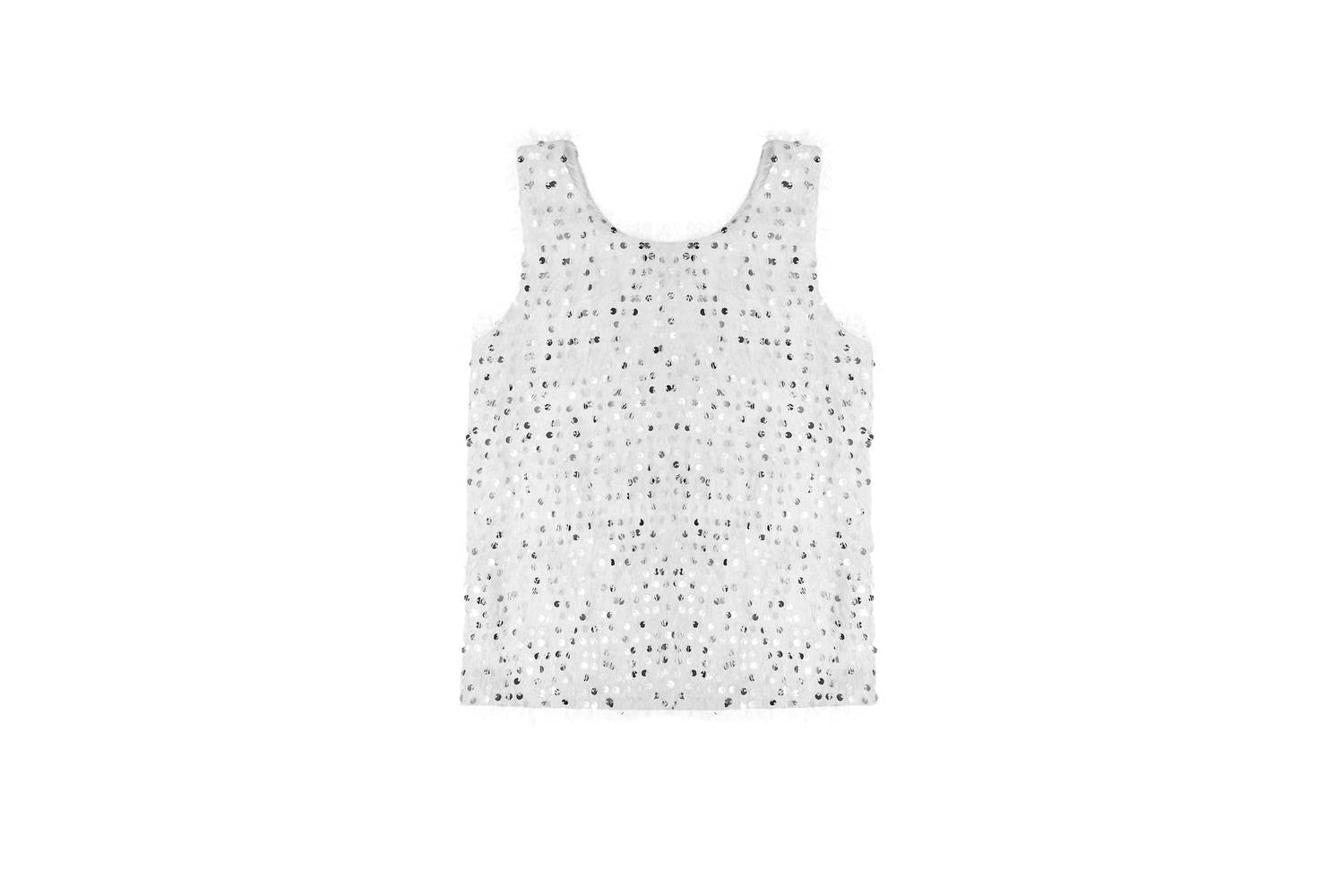 Mia - Girl's Sequin Eyelash Top