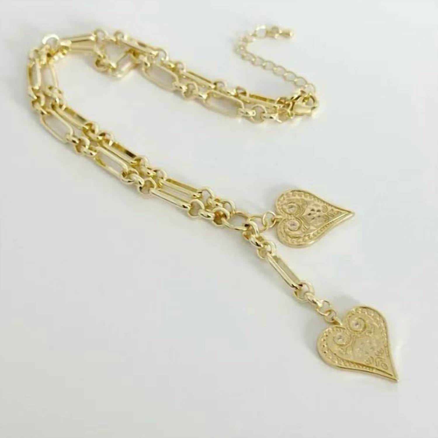 Tramps+Thieves - Women's Two Of Hearts Necklace